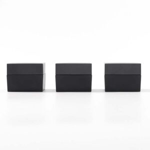 Wholesale Black Square Thick Wall Gel Polish Jars 5g 15g - Refillable Nail Gel Bottles with Opaque Inner Pot